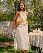 Women's Woven Polyester Skirt Bottoms - RIHOAS
