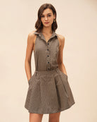 Women's Woven Polyester Skirt Bottoms - RIHOAS
