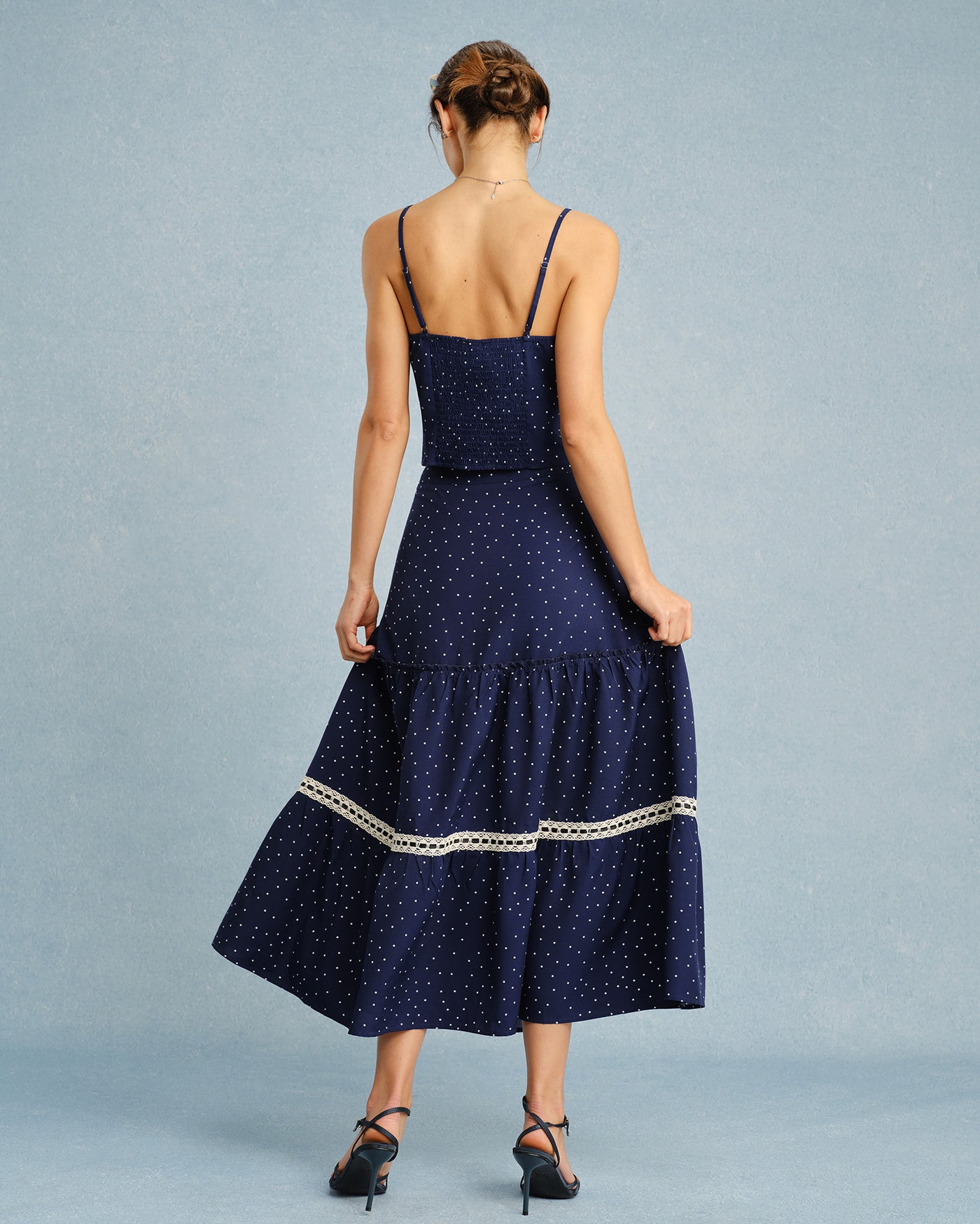 Women's Woven Polyester Skirt Bottoms - RIHOAS