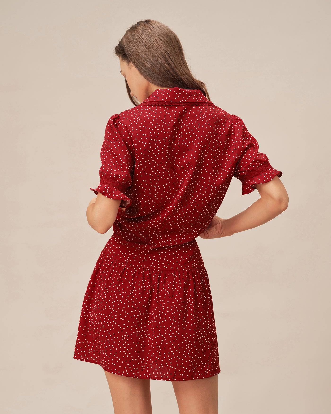 Women's Woven Polyester Skirt Bottoms - RIHOAS