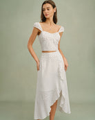 Women's Woven Polyester Skirt Bottoms - RIHOAS