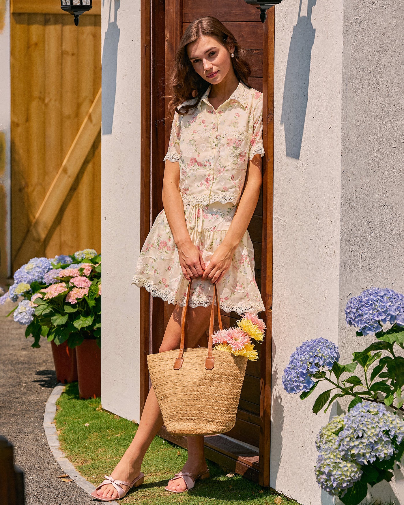 Women's Woven Polyester Skirt Bottoms - RIHOAS