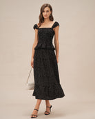 Women's Woven Polyester Skirt Bottoms - RIHOAS