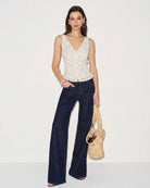Women's Woven Polyester Tank Tops Tops - RIHOAS