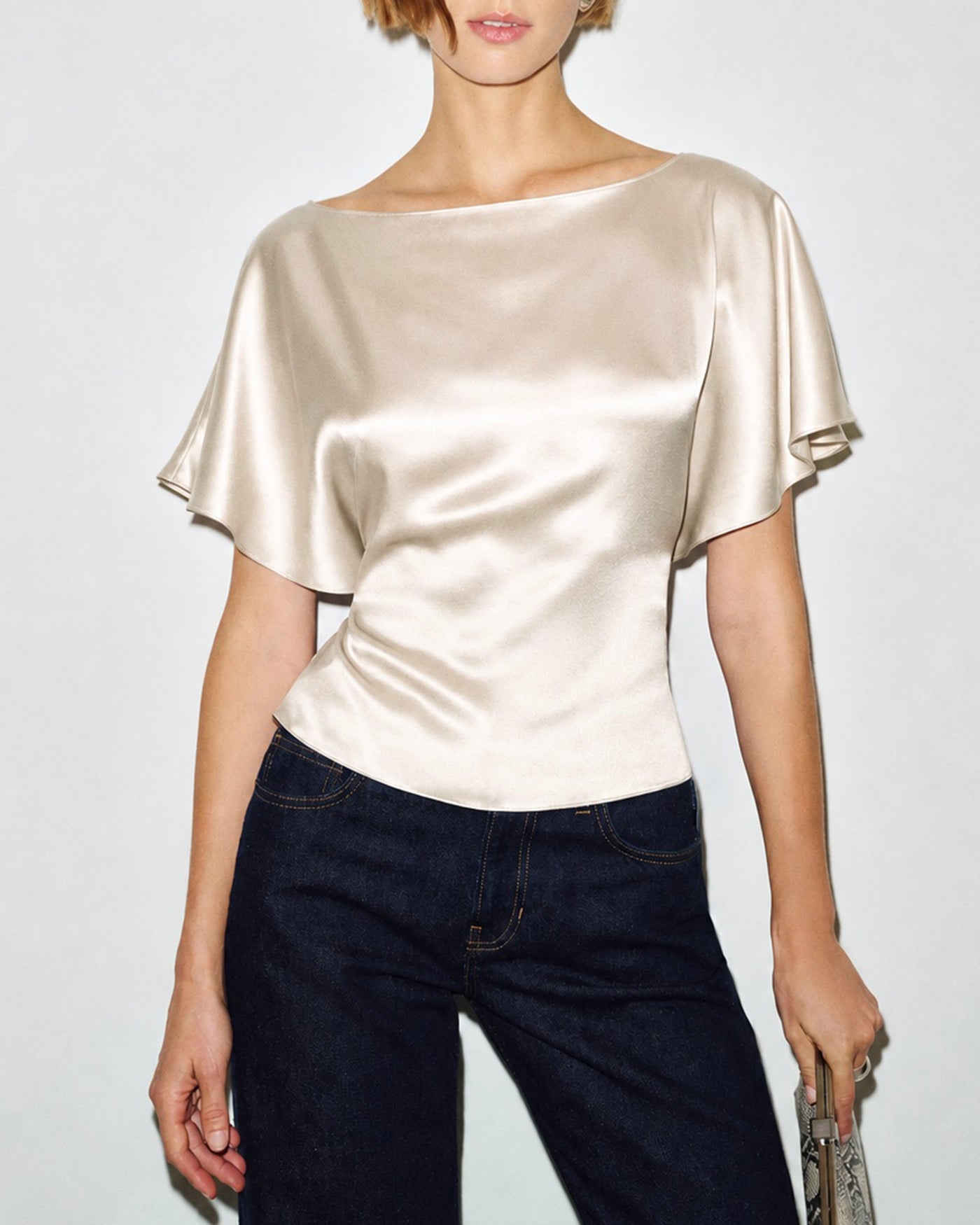 Women's Woven Polyester Tops Apricot Tops - RIHOAS