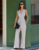 Women's Woven Polyester Vest Tops - RIHOAS