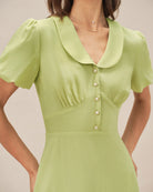 Women's Woven Viscose Midi Dress Dresses - RIHOAS