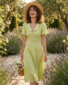 Women's Woven Viscose Midi Dress Dresses - RIHOAS