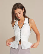 Women's Woven Viscose Tank Tops Tops - RIHOAS