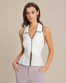 Women's Woven Viscose Tank Tops Tops - RIHOAS