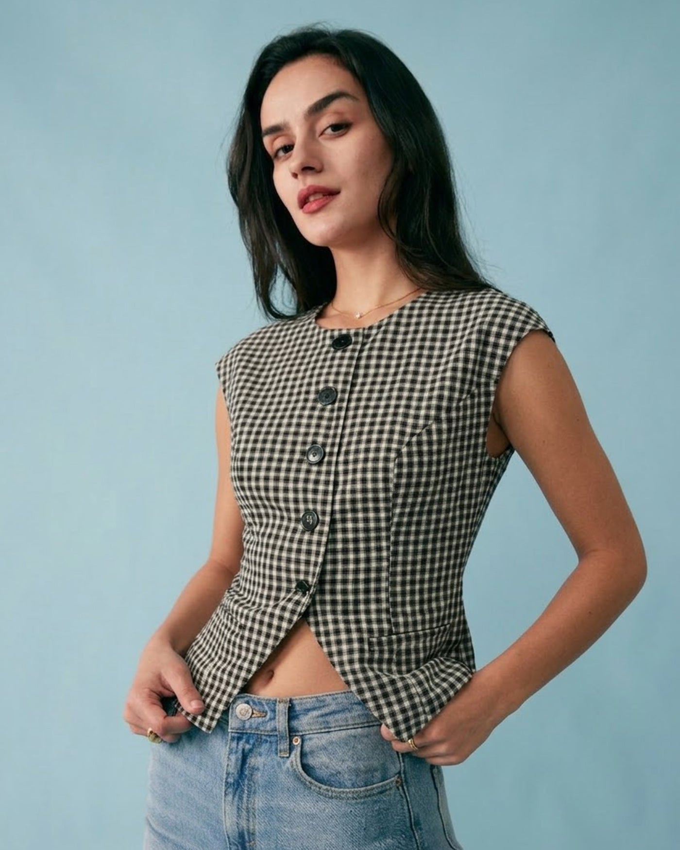 Women's Woven Viscose Tees Tops - RIHOAS