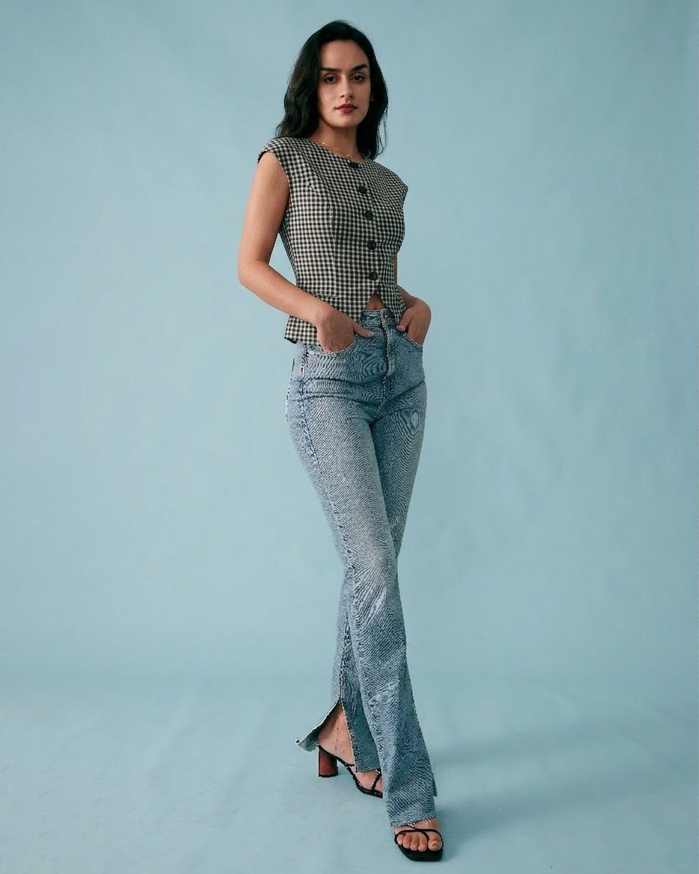 Women's Woven Viscose Tees Tops - RIHOAS